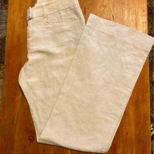 Tahari linen blend pants
